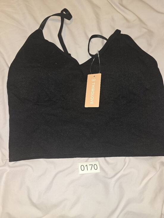 ThirdLove Other - ThirdLove Black Seamless Longline Bralette Size Large